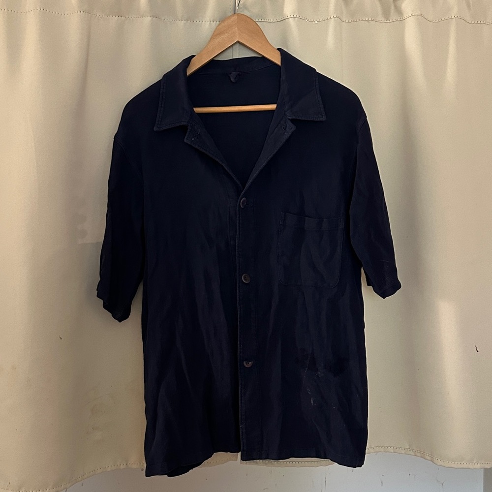 RAWSON NAVY SUMMER BUTTON UP SHIRT